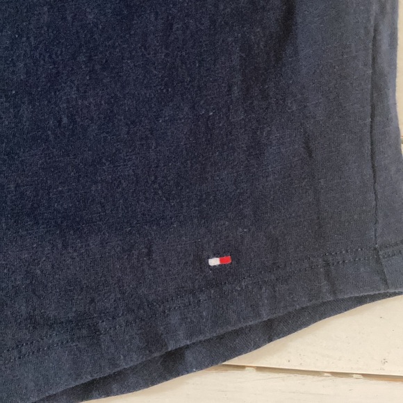 Tommy Hilfiger Navy Blue Cotton Top, Small - Picture 2 of 6